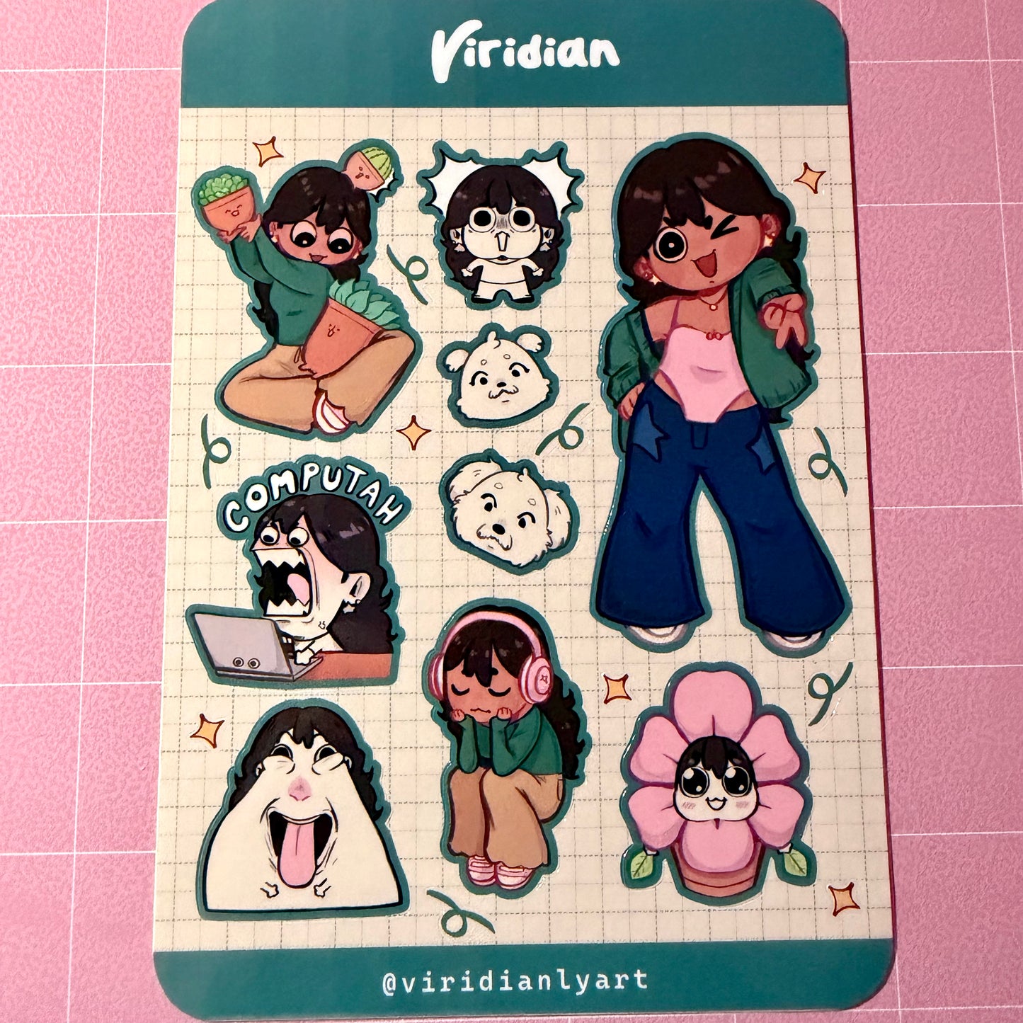 Viridian Sticker Sheet